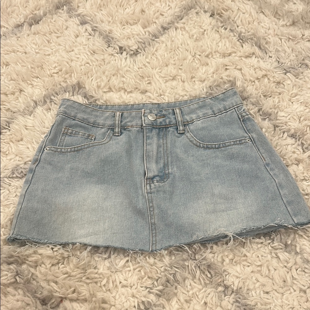 Denim Mini Skirt